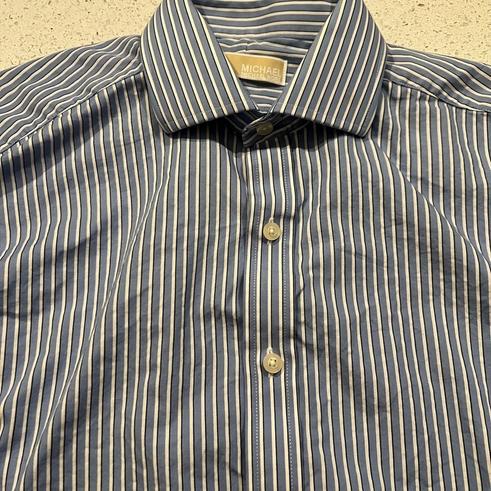 Michael Kors Striped Dress Shirt - Picture 6 of 6